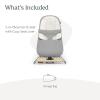 imageUPPAbaby Mira BouncerPortable 2in1 Bouncer  Seat Grows With Your BabyGREENGuard Gold JPMA  FSC certifiedCozy Seat Liner  Storage Bag IncludedCharlie Sand MlangeBlack ChromeWalnut WoodStella