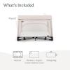 imageUPPAbaby Remi Playard  Deluxe 3in1 Portable Playard Bedside Bassinet  Travel Crib Mesh Bassinet Mattress Organic Cotton Mattress Cover  Storage Bag Included  Jake CharcoalCharlie Sand Mlange