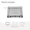 imageUPPAbaby Remi Playard  Deluxe 3in1 Portable Playard Bedside Bassinet  Travel Crib Mesh Bassinet Mattress Organic Cotton Mattress Cover  Storage Bag Included  Jake CharcoalStella Grey Brushed Mlange
