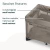 imageUPPAbaby Remi Playard  Deluxe 3in1 Portable Playard Bedside Bassinet  Travel Crib Mesh Bassinet Mattress Organic Cotton Mattress Cover  Storage Bag Included  Jake CharcoalWells Dark Taupe Mlange