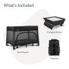 imageUPPAbaby Remi Playard Bundle Includes Remi Playard  Changing Station  Changing Station Organizer Travel Crib  Mesh Bassinet Storage Bag and Mattress Cover Included  Jake CharcoalJake
