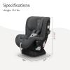 imageUPPAbaby Rove Convertible Car Seat  2in1 Rear  Forward Facing  Quick  Secure 3Step Install  Intuitive Safety Technology  Comfort Features  Cup Holder Included  Kavneer Almond MlangeGreyson Grey Mlange