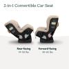 imageUPPAbaby Rove Convertible Car Seat  2in1 Rear  Forward Facing  Quick  Secure 3Step Install  Intuitive Safety Technology  Comfort Features  Cup Holder Included  Kavneer Almond MlangeKavneer Almond Mlange