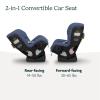 imageUPPAbaby Rove Convertible Car Seat  2in1 Rear  Forward Facing  Quick  Secure 3Step Install  Intuitive Safety Technology  Comfort Features  Cup Holder Included  Kavneer Almond MlangeCody Coastal Blue