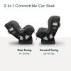 imageUPPAbaby Rove Convertible Car Seat  2in1 Rear  Forward Facing  Quick  Secure 3Step Install  Intuitive Safety Technology  Comfort Features  Cup Holder Included  Kavneer Almond MlangeGreyson Grey Mlange