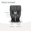 imageUPPAbaby Rove Convertible Car Seat  2in1 Rear  Forward Facing  Quick  Secure 3Step Install  Intuitive Safety Technology  Comfort Features  Cup Holder Included  Kavneer Almond MlangeGreyson Grey Mlange