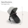imageUPPAbaby RumbleSeat V3 Second Lower Seat  Compatible with Vista V2 and Vista V3  AllWeather Seat  Magnetic Buckle  Adapters Included  Jake CharcoalCarbon FrameBlack LeatherSavannah Pearl Gray JacquardCarbon FrameChestnut Leather