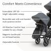 imageUPPAbaby RumbleSeat V3 Second Lower Seat  Compatible with Vista V2 and Vista V3  AllWeather Seat  Magnetic Buckle  Adapters Included  Jake CharcoalCarbon FrameBlack LeatherJulian Dusty Blue MelangeCarbon FrameChestnut Leather