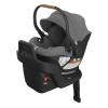 imageUPPAbaby Aria Lightweight Infant Car SeatJust Under 6 lbs for Easy PortabilityBase with Load Leg  Infant Insert IncludedDirect Stroller AttachmentGreyson Charcoal MlangeSaddle LeatherGreyson