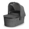 imageUPPAbaby Bassinet V3  Compatible with Vista Cruz Ridge Strollers  Overnight Sleep Solution  Mattress Sheet and Bug Shield Included  Savannah Pearl Gray JacquardCarbon FrameGreyson Charcoal MlangeCarbon Frame