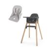 imageUPPAbaby Ciro High Chair  Cushion Accessory Bundle Sleek EasytoClean Design PerfectFit Tray to Bring Baby to Table Plush Cushion for Added Comfort Machine Washable Fabric  Jake Charcoal