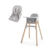 imageUPPAbaby Ciro High Chair  Cushion Accessory Bundle Sleek EasytoClean Design PerfectFit Tray to Bring Baby to Table Plush Cushion for Added Comfort Machine Washable Fabric  Chloe Grey