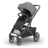 imageUPPAbaby Cruz V3 Stroller  from Birth  Car Seat Compatible  FullSize Reversible Seat  Infant Insert Bug and Rain Shields Included  Greyson Charcoal MlangeCarbon FrameSaddle LeatherGreyson Charcoal Mlange