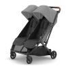 imageUPPAbaby Minu Duo SidebySide Double Stroller  Lightweight  Compact Design for Travel  Easy Fold From Birth to Toddler  Independent Recline GreysonCharcoal MlangeCarbon FrameSaddle LeatherGreyson Charcoal MlangeCarbon FrameSaddle Leather