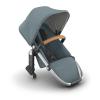 imageUPPAbaby RumbleSeat V3 Second Lower Seat  Compatible with Vista V2 and Vista V3  AllWeather Seat  Magnetic Buckle  Adapters Included  Jake CharcoalCarbon FrameBlack LeatherCallum Stone BlueSilver FrameSand Leather