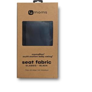 image4moms Extra Seat Fabric MamaRoo Baby Swing Model 1046 Black Classic Pack of 6Black