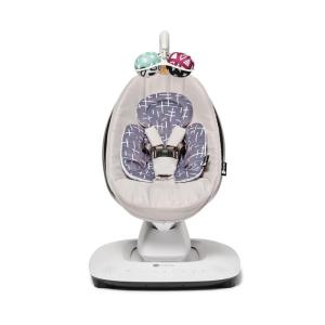 image4moms MamaRoo MultiMotion Baby Swing in Classic Grey with Plush Infant Insert Dark GreySwing  Plush Fabric