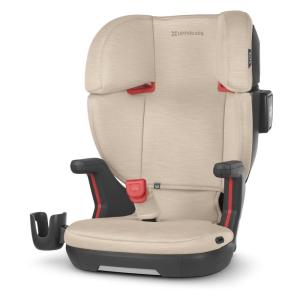imageUPPAbaby Alta V2 High Back Booster SeatSevenPosition Active Support Headrest for Growing ChildrenSecureFit Integrated Belt Guide  PositionerCup Holder IncludedGreyson Grey MlangeAlmond Mlange