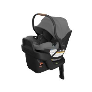 imageUPPAbaby Aria V2 Lightweight Infant Car Seat  Just Under 6 lbs  Base with Load Leg  Infant Insert  AllWeather FootCover Included  Direct Stroller Attachment  Declan Oat MlangeGreyson Charcoal Mlange