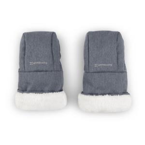 imageUPPAbaby CozyHandmuff  Easily Attaches to Stroller Handlebars  UltraPlush WeatherProof Hand Protection  Callum Stone BlueJulian Dusty Blue Mlange