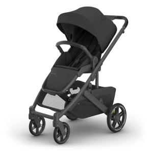 imageUPPAbaby Cruz V3 Stroller  from Birth  Car Seat Compatible  FullSize Reversible Seat  Infant Insert Bug and Rain Shields Included  Greyson Charcoal MlangeCarbon FrameSaddle LeatherJake Charcoal