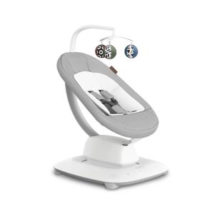 imageUPPAbaby Mamaroo Smart Swing  Customizable Soothing Modes with MotionSync Technology  Infant Recline  Bluetooth Enabled  Included Newborn Insert  Charlie Sand MlangeStella Grey Mlange
