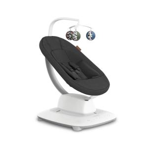 imageUPPAbaby Mamaroo Smart Swing  Customizable Soothing Modes with MotionSync Technology  Infant Recline  Bluetooth Enabled  Included Newborn Insert  Charlie Sand MlangeJake Charcoal Mlange