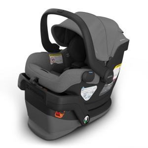 imageUPPAbaby Mesa V3 Infant Car Seat  Easy Installation  SmartSecure Technology  Attaches to Stroller  Base  Infant Insert Included  Greyson Charcoal MlangeGreyson Charcoal Mlange