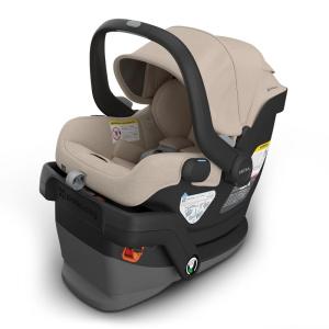imageUPPAbaby Mesa V3 Infant Car Seat  Easy Installation  SmartSecure Technology  Attaches to Stroller  Base  Infant Insert Included  Greyson Charcoal MlangeDeclan Oat Mlange