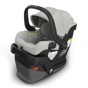 imageUPPAbaby Mesa V3 Infant Car Seat  Easy Installation  SmartSecure Technology  Attaches to Stroller  Base  Infant Insert Included  Greyson Charcoal MlangeSavannah Grey Mlange