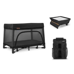 imageUPPAbaby Remi Playard Bundle Includes Remi Playard  Changing Station  Changing Station Organizer Travel Crib  Mesh Bassinet Storage Bag and Mattress Cover Included  Jake CharcoalJake
