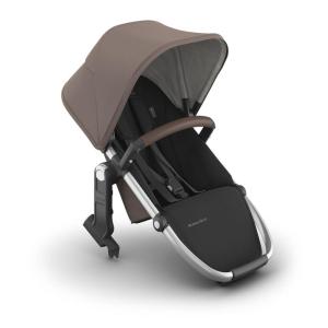 imageUPPAbaby RumbleSeat V3 Second Lower Seat  Compatible with Vista V2 and Vista V3  AllWeather Seat  Magnetic Buckle  Adapters Included  Jake CharcoalCarbon FrameBlack LeatherTheo Dark TaupeSilver FrameChestnut Leather