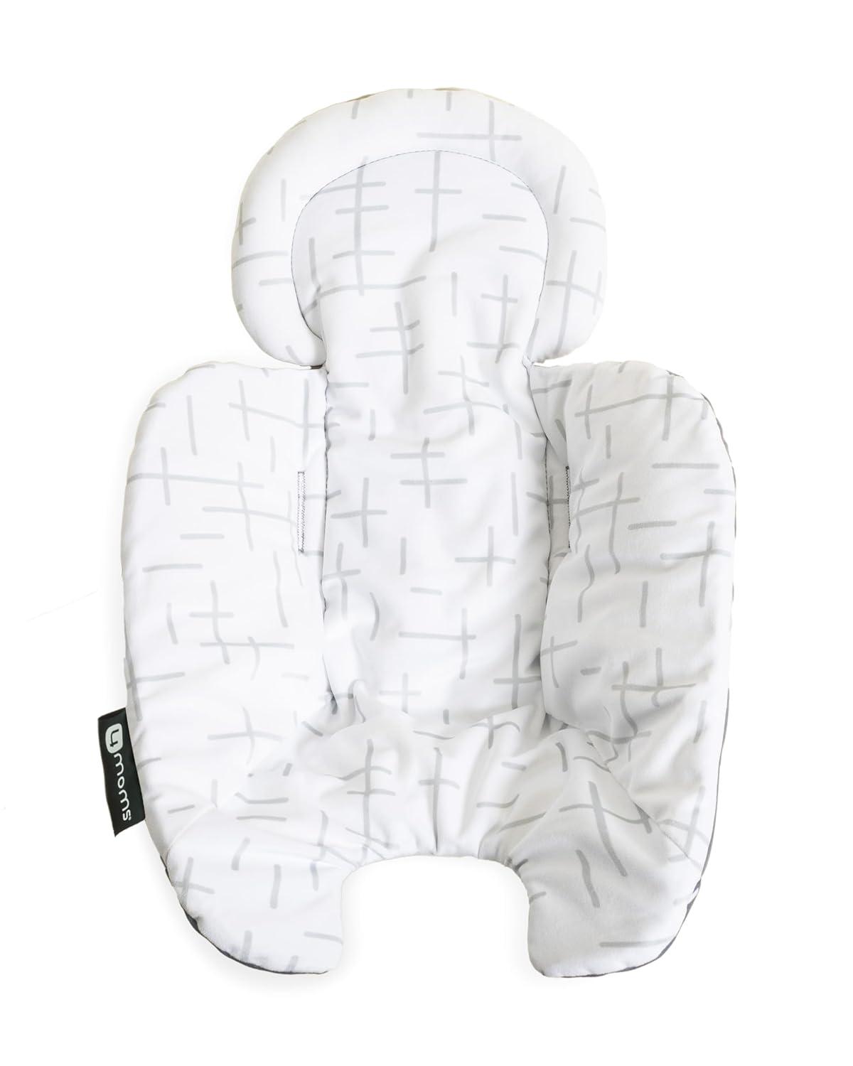 image4moms MamaRoo MultiMotion Baby Swing in Sage with Plush Infant Insert Dark Grey