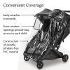 imageUPPAbaby Minu Duo Rain Shield  Waterproof and Windproof Coverage  Ventilated Design  Quick Attachment  Easy Access to Children