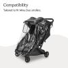 imageUPPAbaby Minu Duo Rain Shield  Waterproof and Windproof Coverage  Ventilated Design  Quick Attachment  Easy Access to Children