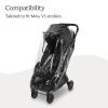 imageUPPAbaby Minu V3 Rain Shield  Waterproof and Windproof Coverage  Ventilated Design  Quick Attachment  Easy Access to Child