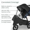 imageUPPAbaby Performance Rain Shield for Ridge Strollers Waterproof and Windproof Coverage Ventilated Design Quick Attachment Easy Access to Child