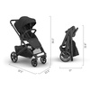 image:imageUPPAbaby Cruz V3 Stroller  from Birth  Car Seat Compatible  FullSize Reversible Seat  Infant Insert Bug and Rain Shields Included  James BlackCarbon FrameBlack LeatherJake Charcoal