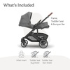 image:imageUPPAbaby Cruz V3 Stroller  from Birth  Car Seat Compatible  FullSize Reversible Seat  Infant Insert Bug and Rain Shields Included  James BlackCarbon FrameBlack LeatherGreyson Charcoal Mlange