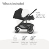 image:imageUPPAbaby Cruz V3 Stroller  from Birth  Car Seat Compatible  FullSize Reversible Seat  Infant Insert Bug and Rain Shields Included  James BlackCarbon FrameBlack LeatherJake Charcoal