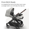image:imageUPPAbaby Cruz V3 Stroller  from Birth  Car Seat Compatible  FullSize Reversible Seat  Infant Insert Bug and Rain Shields Included  James BlackCarbon FrameBlack LeatherSavannah Pearl Gray Jacquard