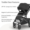 image:imageUPPAbaby Cruz V3 Stroller  from Birth  Car Seat Compatible  FullSize Reversible Seat  Infant Insert Bug and Rain Shields Included  James BlackCarbon FrameBlack LeatherJake Charcoal