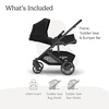 image:imageUPPAbaby Cruz V3 Stroller  from Birth  Car Seat Compatible  FullSize Reversible Seat  Infant Insert Bug and Rain Shields Included  James BlackCarbon FrameBlack LeatherJames Black