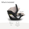 image:imageUPPAbaby Mesa V3 Infant Car Seat  Easy Installation  SmartSecure Technology  Attaches to Stroller  Base  Infant Insert Included  Ada SandstoneAda Sandstone Mlange