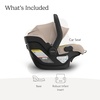 image:imageUPPAbaby Mesa V3 Infant Car Seat  Easy Installation  SmartSecure Technology  Attaches to Stroller  Base  Infant Insert Included  Ada SandstoneDeclan Oat Mlange