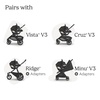 image:imageUPPAbaby Mesa V3 Infant Car Seat  Easy Installation  SmartSecure Technology  Attaches to Stroller  Base  Infant Insert Included  Ada SandstoneEvelyn Meadow Green