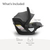 image:imageUPPAbaby Mesa V3 Infant Car Seat  Easy Installation  SmartSecure Technology  Attaches to Stroller  Base  Infant Insert Included  Ada SandstoneGreyson Charcoal Mlange