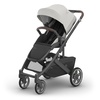 image:imageUPPAbaby Cruz V3 Stroller  from Birth  Car Seat Compatible  FullSize Reversible Seat  Infant Insert Bug and Rain Shields Included  James BlackCarbon FrameBlack LeatherSavannah Pearl Gray Jacquard