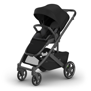 image:imageUPPAbaby Cruz V3 Stroller  from Birth  Car Seat Compatible  FullSize Reversible Seat  Infant Insert Bug and Rain Shields Included  James BlackCarbon FrameBlack LeatherJames Black