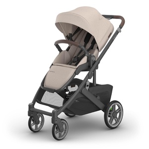 image:imageUPPAbaby Cruz V3 Stroller  from Birth  Car Seat Compatible  FullSize Reversible Seat  Infant Insert Bug and Rain Shields Included  James BlackCarbon FrameBlack LeatherAda Sandstone Mlange
